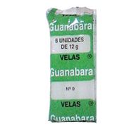 Vela Guanabara Branca Nº0 Guanabara com 8un
