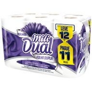 Papel Higiênico Mili Dual Folha Dupla Perfumado 30m Pacote Leve 12 Pague 11