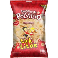 Biscoito de Polvilho Tick Titos Tradicional 100g