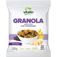 Granola Vitalin Chia e Banana sem Glúten 200g