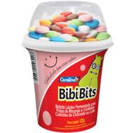 Bebida Láctea BibiBits Morango Com Confeitos Coloridos 125g
