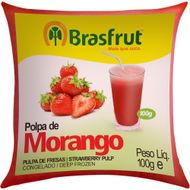 Polpa de Fruta Brasfrut Morango 100g