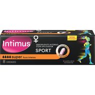 Absorvente Intimus Sports Super com Aplicador 8 unidades