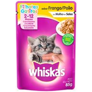 Ração para Gatos Whiskas Filhote Frango 85g