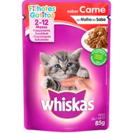Ração para Gatos Whiskas Filhote Carne 85g