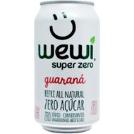 Refrigerante Orgânico Wewi Guaraná Zero Açúcar 350ml