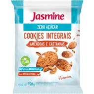 Cookies Integrais Jasmine Castanhas e Amêndoas Zero Açúcar 150g