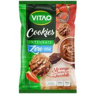 Cookies Vitao Zero Morango Cobertura Chocolate 80g