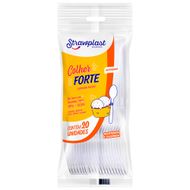Colher Strawplast Forte Cristal 20 Unidades
