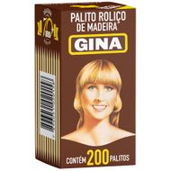 Palito Gina Madeira Roliço 200 Unidades