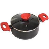 Caçarola Pratic Casa Antiaderente 20cm com Tampa de Vidro