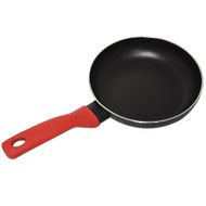 Frigideira Pratic Casa 18cm Antiaderente, Preta/Vermelha