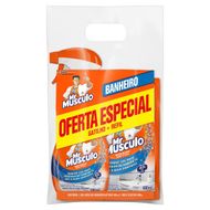 Kit Desinfetante Banheiro Mr Músculo 500ml Borrifador + Refil 400ml