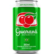 Refrigerante Antarctica Guaraná sem Açúcar Lata 350ml