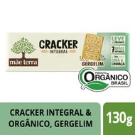 Biscoito Cracker Mãe Terra Integral e Orgânico Gergelim 130g
