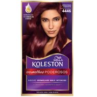 Coloração Creme Koleston Kit Borgonha Vibrante 4446