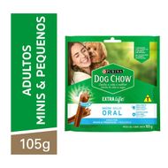 Petisco Dog Chow Saúde Oral para Cães Adultos Minis e Pequenos 105g