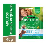 Petiscos Purina Dog Chow Saúde Oral para Cães Adultos Minis e Pequenos 45g