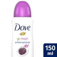 Desodorante Antitranspirante Aerosol Dove Go Fresh Amora e Flor de Lótus 150ml