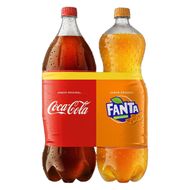 Refrigerante Coca-Cola Original 2L + Refrigerante Fanta Laranja 2L
