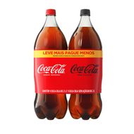 Refrigerante Coca-Cola Original 2L + Refrigerante Coca-Cola sem Açúcar 2L