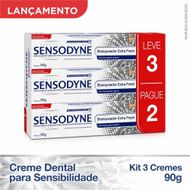 Kit Creme Dental Sensodyne Branqueador Extra Fresh 90g com 3un