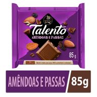 Chocolate Garoto Talento Amêndoas com Passas 85g