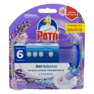 Desodorizador Sanitário Pato Gel Adesivo Lavanda Refil 6 Discos Aparelho Grátis