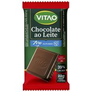 Chocolate ao Leite Vitao Zero Açúcar 22g