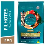 Ração Seca Purina One para Gatos Filhotes Frango e Carne 2kg