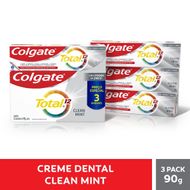 Creme Dental Colgate Total 12 Clean Mint 90g 3un