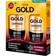 Kit Niely Gold Compridos + Fortes Shampoo 275ml + Condicionador 175ml