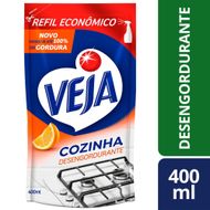 Desengordurante Veja Cozinha Laranja 400ml Refil Econômico