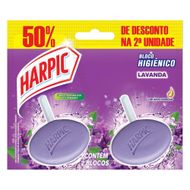 Bloco Sanitário Perfumado Harpic Lavanda com 2 Unidades de 26 g cada