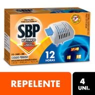 Repelente Elétrico Pastilha SBP 12 horas 1 Aparelho + 4 Pastilhas
