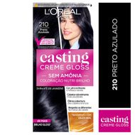 Tintura Casting Creme Gloss de L’Oréal Paris 210 Preto Azulado 246g