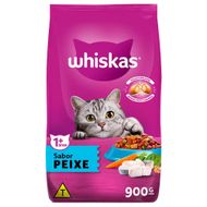 Alimento para Gatos Ração Whiskas para Gatos Adultos Peixe 900gWhiskas Adultos 1+ Peixe 900g
