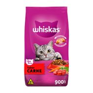 Alimento para Gatos Whiskas Adultos 1+ Carne 900g