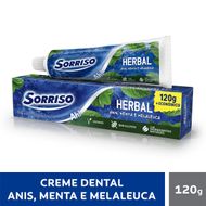Creme Dental Sorriso Herbal Anis e Menta 120g