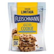 Mistura para Bolo tipo Cookie Fleischmann Baunilha 400g