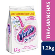 Tira Manchas em Pó Vanish Crystal White Oxi Action 1,2kg para Roupas Brancas