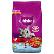 Alimento para Gatos Whiskas Castrados Adultos 1+ Carne 900g