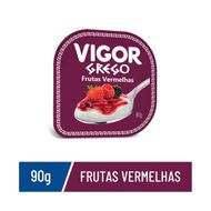 Iogurte Grego Calda Frutas Vermelhas Vigor Pote 90g