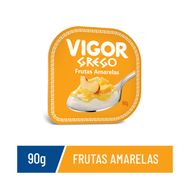 Iogurte Grego Calda Frutas Amarelas Vigor Pote 90g