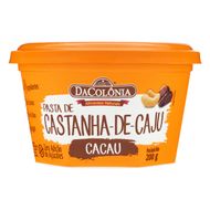 Pasta de Castanha-de-Caju com Cacau DaColônia 200g