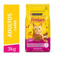 Ração Seca Purina Friskies para Gatos Adultos Mix de Carnes 3kg