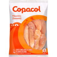 Filé de Peito de Frango Sassami Copacol Congelado 1kg