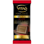 Chocolate Vitao 40% Cacau Ao Leite Zero Açúcar 70g