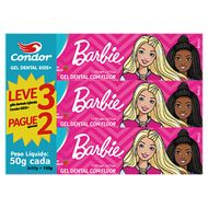 Gel Dental Infantil Condor Barbie Morango 50g Leve 3un Pague 2un