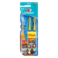 Escova Dental Infantil Condor Júnior Hot Wheels Macia P 2un